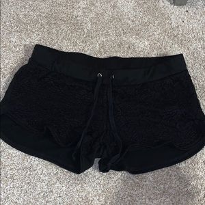 Black lace Las Vegas shorts